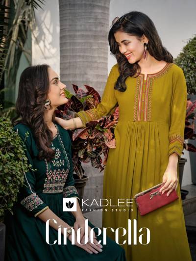Cinderella By Kadlee Fancy Handwork Embroidery Kurti Collection